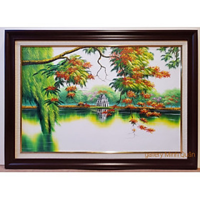 TRANH VẼ SƠN DẦU, HỒ GƯƠM- HỒ HOÀN KIẾM