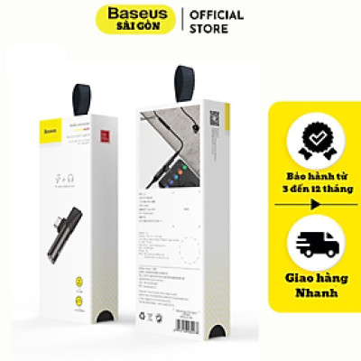 Cáp chuyển Baseus L41  Type C sang Audio 3.5mm và Type C- Hàng chính hãng