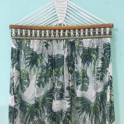 Bộ võng xếp du lịch BAN MAI: khung sơn tĩnh điện VIP và Lưới in sọc gỗ 50