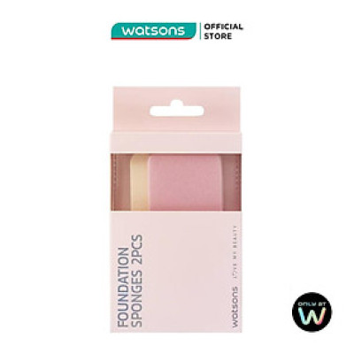 Combo Bông Phấn Vuông Trang Điểm Watsons 2pcs