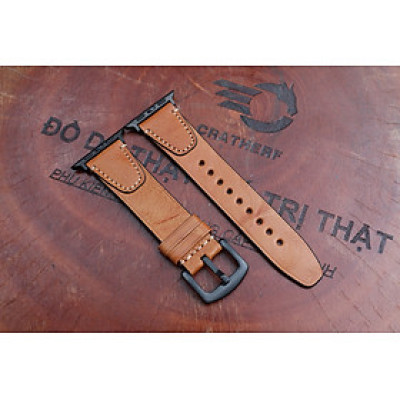 Dây da thay thế dành cho đồng hồ Apple Watch Da Bò Pullup Khóa Thép 316L Dành Cho Series SE 7| 6 | 5 | 4 | 3 | 2 | 1 - Hàng chính hãng