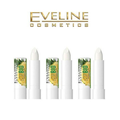 [Deal 79k] Son dưỡng Eveline Extrasoft Bio ngăn khô môi hương dứa 4g