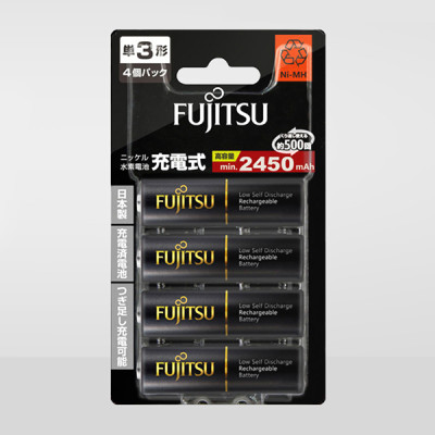 Pin Sạc Aa Fujitsu 2450mAh Vỉ 4 Viên (Bản Nội Địa Nhật Bản) - Hàng Nhập Khẩu