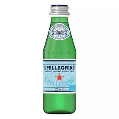 Thùng nước khoáng có ga tự nhiên San Pellegrino 250ml x 24 chai (chai thủy tinh)