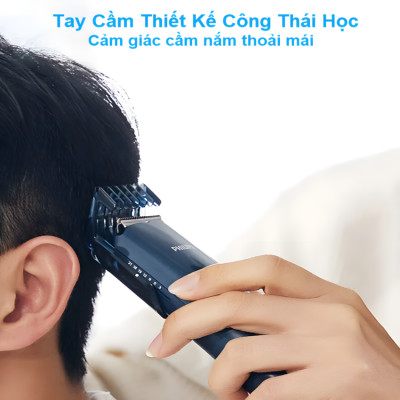 Tông đơ cắt tóc trẻ em series 3000 đời mới thương hiệu Philips HC3688/15 - Hàng chính hãng