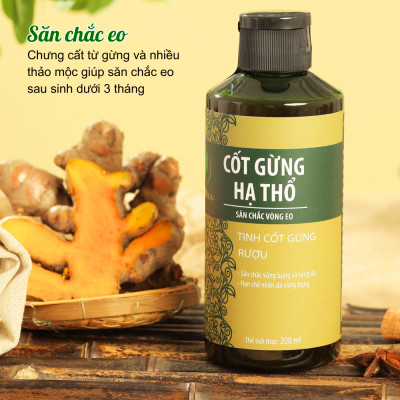 Cốt Gừng Hạ Thổ Massage Săn Chắc Vòng Eo, Lưu Thông Khí Huyết Wonmom 200ml