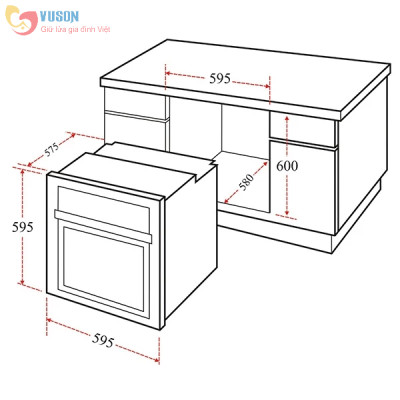 Lò nướng Chefs EH-BO600S - Hàng chính hãng