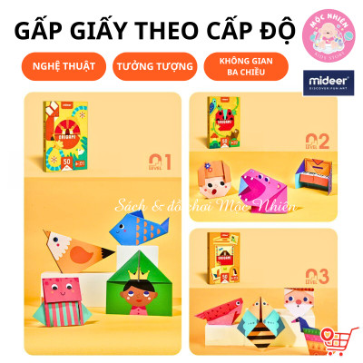 Đồ Chơi Gấp Giấy Thủ Công Origami Mideer - Cho Bé Từ 3 Tuổi Luyện Tay Khéo Léo