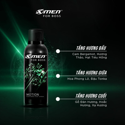 XỊT KHỬ MÙI XMEN FOR BOSS 150ML