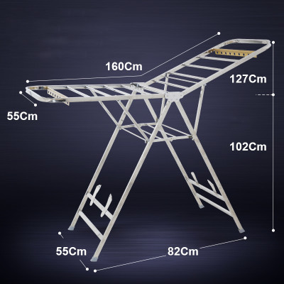 Giàn phơi để sàn - Giá phơi đồ có kệ phơi giày, vớ - NKT815B