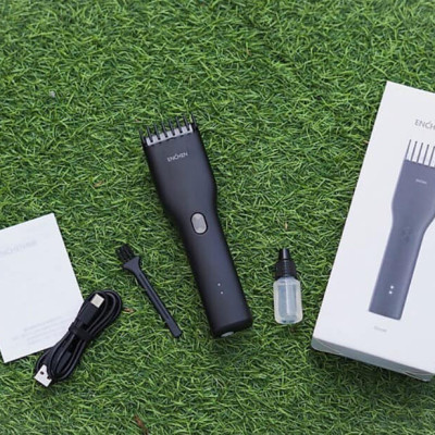 Tông đơ cắt tóc Enchen Boost công suất 5W, cữ cắt điều chỉnh được Pin bền cho gia đình