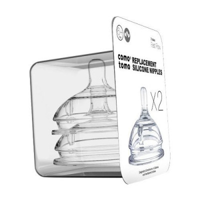 Ty thay bình sữa silicone Comotomo số 1-2-3-Y cut chính hãng