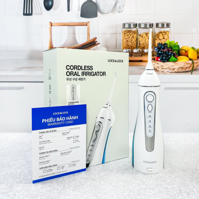 Máy Tăm Nước Không Dây LocknLock Cordless Oral Irrigator ENR156BLU - Màu Xanh Da Trời