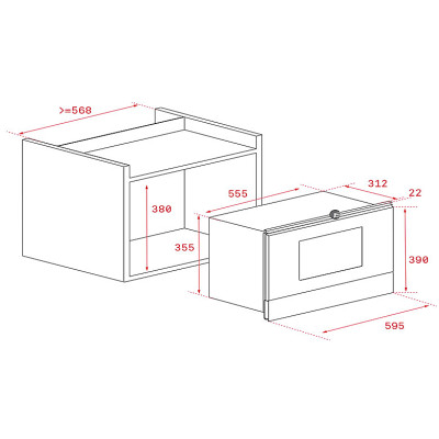 Lò vi sóng TEKA ML 822 BIS L - Hàng Chính Hãng