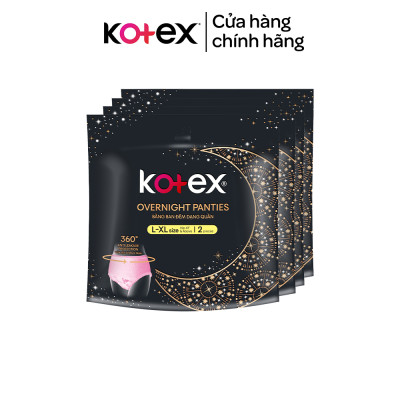 Combo Gói Kotex đêm dạng quần cõ M/L  2 quần