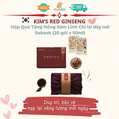 Hộp Quà Tặng Hồng Sâm Linh Chi Kim