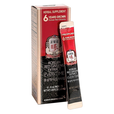 Thực Phẩm Chức Năng Tinh Chất Hồng Sâm Pha Sẵn KGC Cheong Kwan Jang Extract Everytime Original (30 gói)