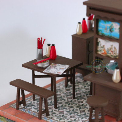 MÔ HÌNH TỰ LẮP RÁP DIY SÀI GÒN XƯA VÀ NAY - HỦ TÍU MÌ GIA - AD08