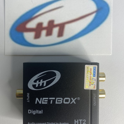 Bộ Chuyển Đổi Âm Thanh Digital NETBOX HT2,DÂY 3.5 RA 2 ĐẦU AV 5M - Hàng Chính Hãng
