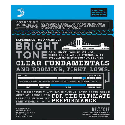 Bộ 5 Dây Đàn Guitar Bass D