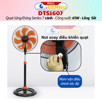 Quạt Đứng Thân Sắt F32 Senko DTS1607 (Công suất 65w) - DTS1609 (Công Suất 60w) - Hàng Chính Hãng - Bảo Hành 24 Tháng