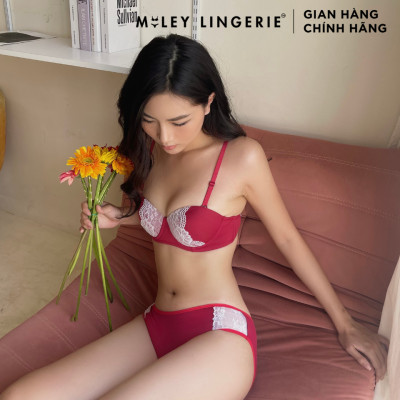 Áo Ngực Cúp Ngang Phối Viền Ren  Miley Lingerie BRM04202