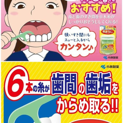 Set 60 chiếc tăm chỉ nha khoa Kobayashi Ito Yoji hàng nội địa Nhật Bản