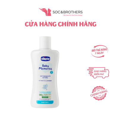 Gel vệ sinh vùng riêng tư cho bé gái chiết xuất Hoa cúc Chicco 0M+