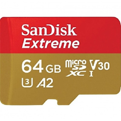 Thẻ Nhớ MicroSDXC SanDisk Extreme V30 A2 64GB 170MB/s SDSQXAH-064G-GN6MN - Hàng Chính Hãng 