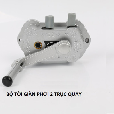 Bộ tời giàn phơi thông minh 2 trục quay