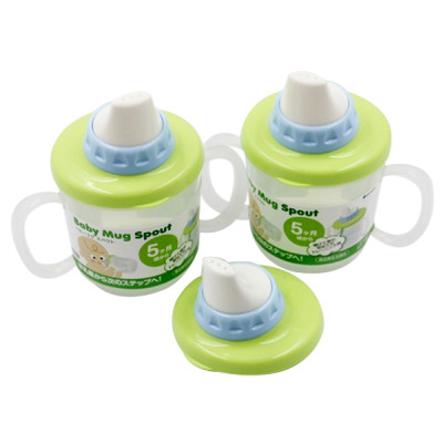 Cốc tập uống có vòi hút (trong suốt) nội địa Nhật Bản