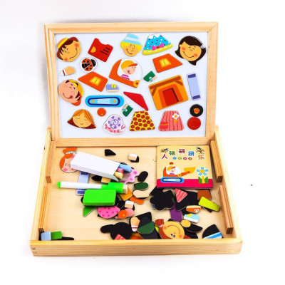 Bảng tranh ghép hình nam châm gỗ