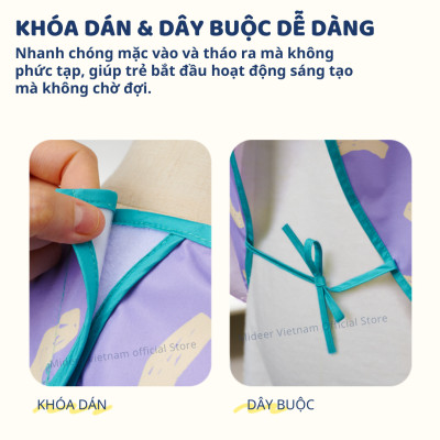 Áo Khoác Vẽ Tranh Mideer Chống Nước Cho Bé, Đồ Chơi Phát Triển Trí Tuệ Cho Trẻ Em Từ 2,3,4,5,6 Tuổi