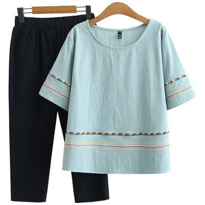 set nữ dành cho các mẹ đây ạ, chất liệu đũi cực mềm, mát (T43)