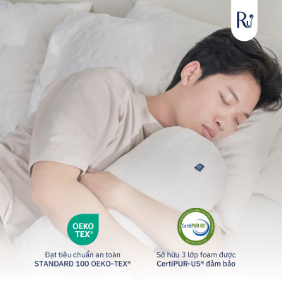 Vỏ Gối Ôm IceFiber™ Ru9 Mát Lạnh - Công Nghệ Sợi Lạnh Mang Lại Cảm Giác Ôm Thoải Mái, Mát Mẻ
