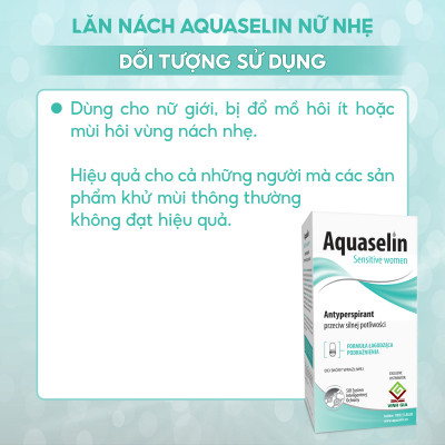 Lăn khử mùi dành cho nữ Aquaselin 50ml (loại nhẹ)