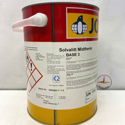Sơn chịu nhiệt Jotun Solvalitt Midtherm (260°C) Base 3 màu đen - RAL 9005 _ 5L