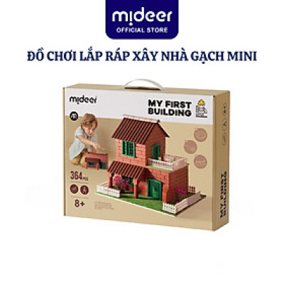 Đồ chơi lắp ráp xây nhà gạch mini mô phỏng Mideer My First Building, đồ chơi nhập vai kĩ sư xây dựng