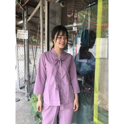 ĐỒ LAM ĐI CHÙA  PHÁP PHỤC PHẬT GIÁO CỔ NƠ