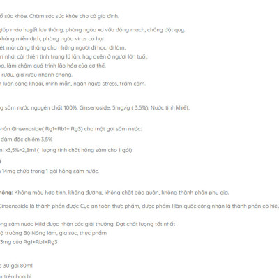 Nước Hồng Sâm Mild