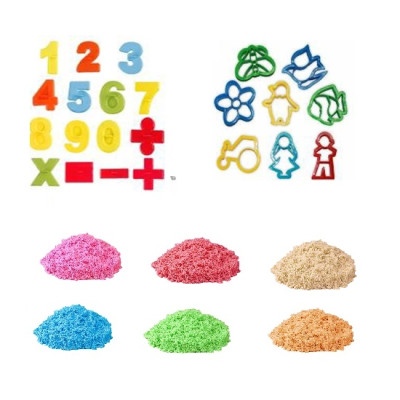 Bộ Chơi Cát Tạo Hình Motion Sand Học Số Và Khuôn Hình MS-20