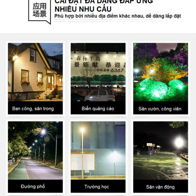 Đèn Led Năng Lượng Mặt Trời Chiếu Sáng Ngoài Trời IP65 100W AZONE