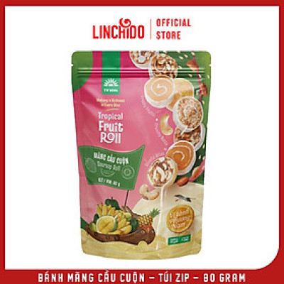 Bánh Mãng Cầu Cuộn - Đặc sản Đồng Tháp - Túi Zip 80 Gram