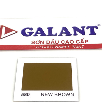 Sơn dầu Galant màu nâu New Brown 580 _0.8L
