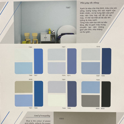 Sơn phào chỉ cho trần nhà Toa 4 Seasons Top Silk  màu C- 7703 _1L