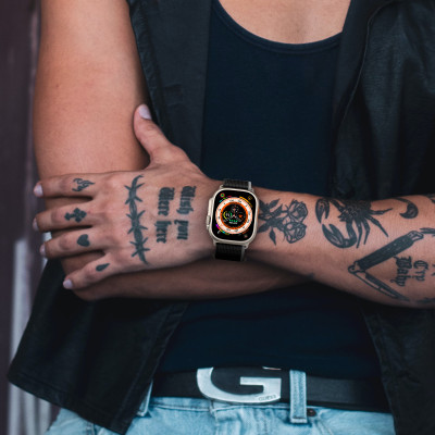 Dây Nylon USA Loop cho Apple Watch Series 4/5/6/7/8/9/SE/10 & Apple Watch Ultra 1/2 Size 40/41/42mm & 44/45/46/49mm - Hàng Chính Hãng