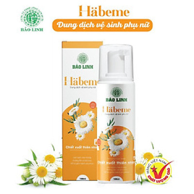Dung Dịch Vệ Sinh Phụ Nữ Bảo Linh Habeme 100ml - Chiết Xuất Từ Thiên Nhiên, Dạng Tạo Bọt, Dưỡng Ẩm, Giúp Khử Mùi, Nấm Ngứa