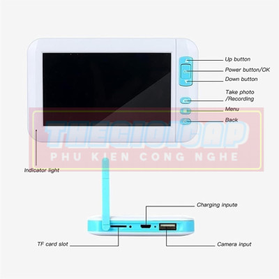 Camera Nội Soi Tai Màn Hình 4,3 inch HD1080P 2.0MP 3,9mm - Dụng Cụ Lấy Ráy Tai Thông Minh Cầm Tay P20 - Hàng Nhập Khẩu