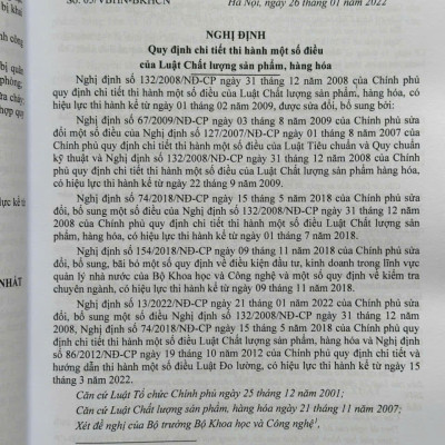 Sách Luật Chất Lượng Sản Phẩm, Hàng Hóa sửa đổi, bổ sung năm 2025 (V2615T)