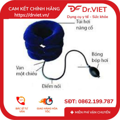 Đai hơi cổ Lucass NC-9 chính hãng hỗ trợ đau mỏi thoát vị cổ-Giúp giảm bớt áp lực của xương sống, đĩa đệm, dây thần kinh